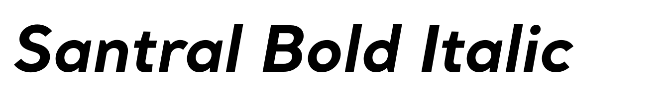 Santral Bold Italic